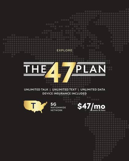 The Trump Organization lanzó un servicio telefónico llamado THe 47 Plan, con llamadas y textos ilimitados