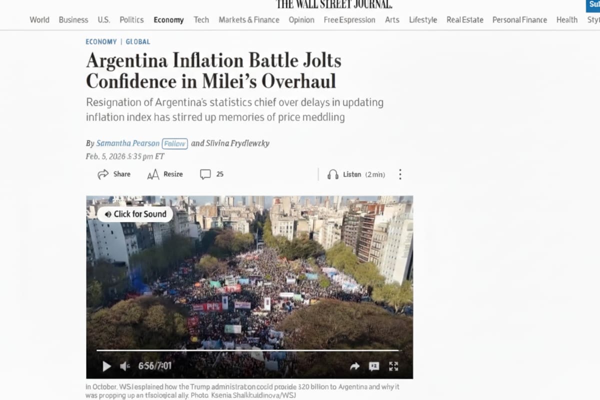 The Wall Street Journal abordó la controversia tras la renuncia de Lavagna.