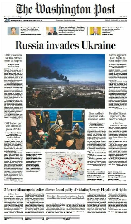 The Washington Post: “Rusia invade Ucrania”