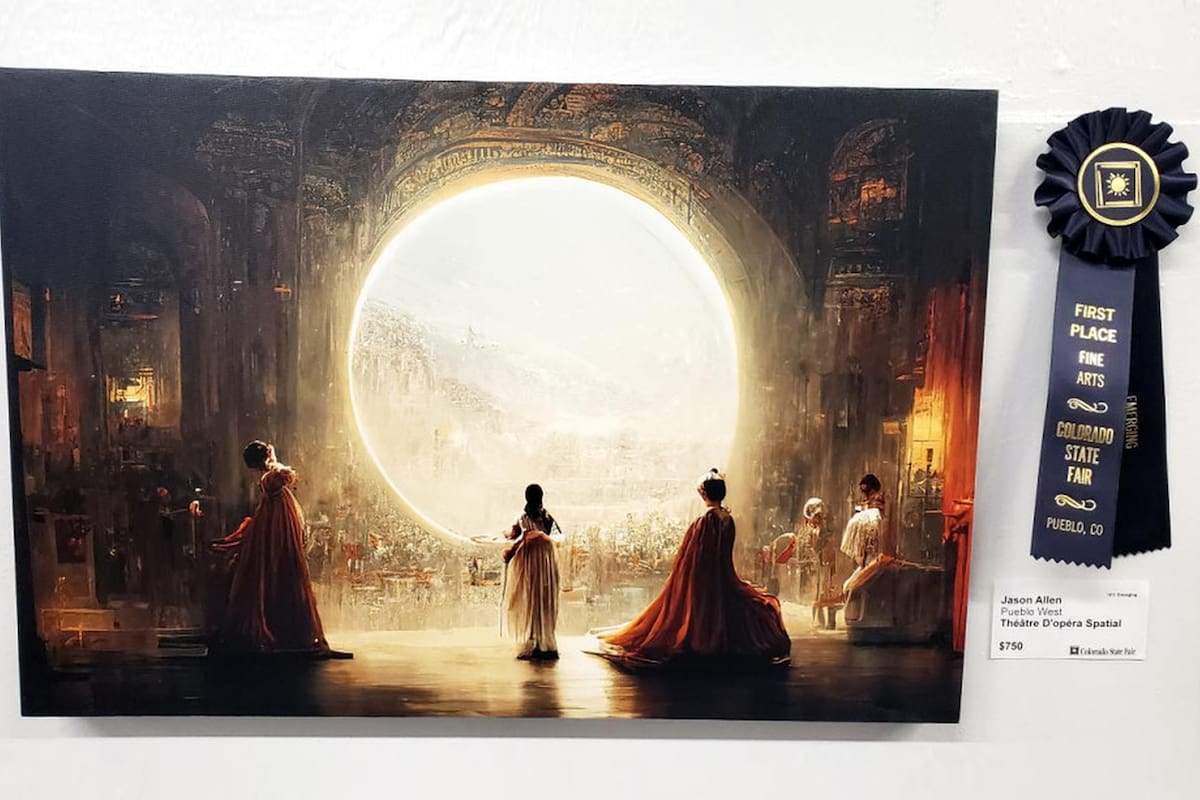 Théåtre D'opéra Spatial, la obra ganadora en un concurso de arte que fue generada por una computadora