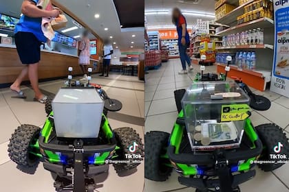 Thegreencar es un auto a control remoto, modificado con partes de un drone para darle más autonomía, que un español usa para hacer las compras desde su casa