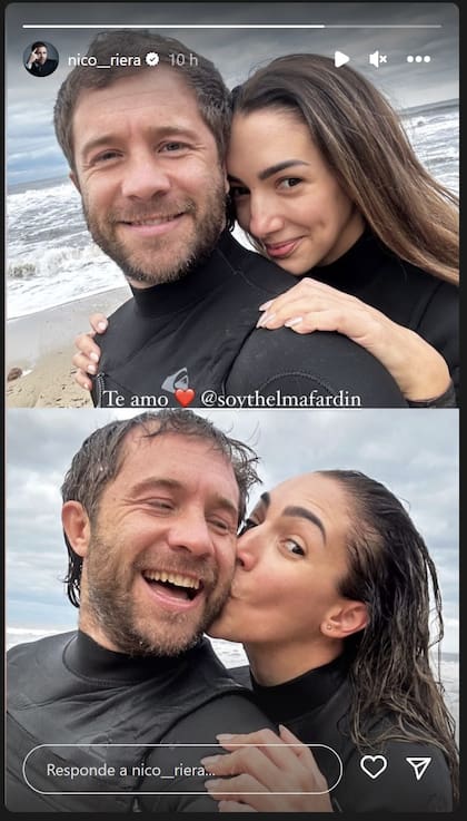 Thelma Fardin y Nicolás Riera confirmaron su romance