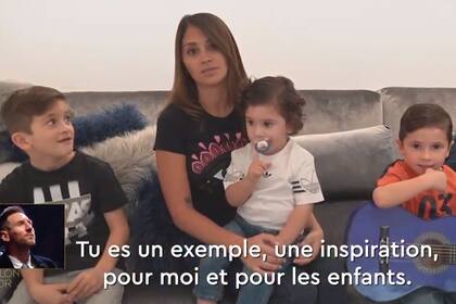 Thiago, Antonella, Ciro y Mateo grabaron un video especia que Leo vio por primera vez frente a las cámaras