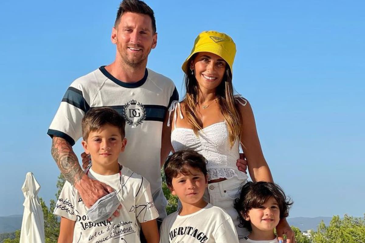 Thiago Messi eligió una particular temática para su cumpleaños (Foto Instagram @antonelaroccuzzo)