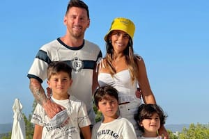 Thiago Messi eligió una particular temática para su cumpleaños (Foto Instagram @antonelaroccuzzo)