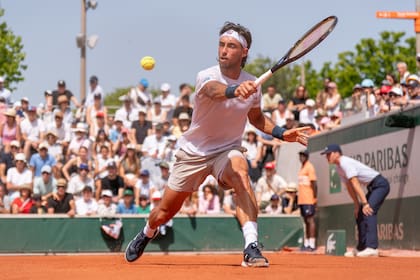 Thiago Tirante en el último Roland Garros: fue su mejor performance en un Grand Slam, alcanzando la tercera ronda