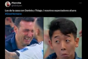 Thiago y Daniela ingresaron a la casa de Gran Hermano para presentar a sus hijas (Captura x)