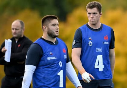 Thibault Flament, jugador de rugby de Francia que se formó en Newman y que este sábado debutará ante los Pumas