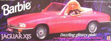 This Barbie owns and drives a Jaguar XJS.