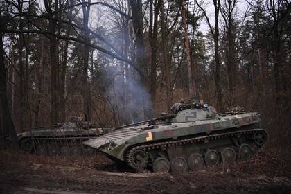 La fotografía fue tomada el 24 de febrero de 2022. Ucrania fue invadida por Rusia. (Foto de Daniel Leal / AFP)