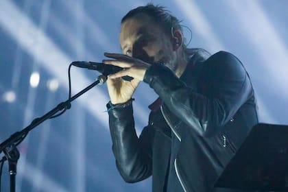 Thom Torke en la última visita de Radiohead a Buenos Aires, abril de 2018