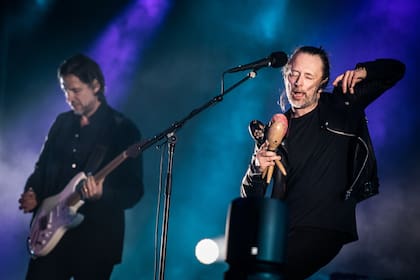 Thom Yorke y Ed O Brien, primera y segunda voz de Radiohead.