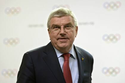 Thomas Bach, presidente del COI e impulsor del Olympic Channel, durante su última visita a Buenos Aires