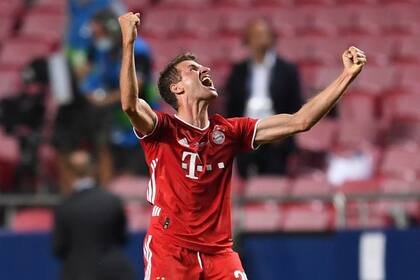 Thomas Müller y su desahogo cuando el árbitro del partido dio por finalizada la final