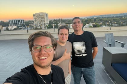 Thomas Vadora, Fernando Llaver y Carlos Caldart, fundadores de la empresa