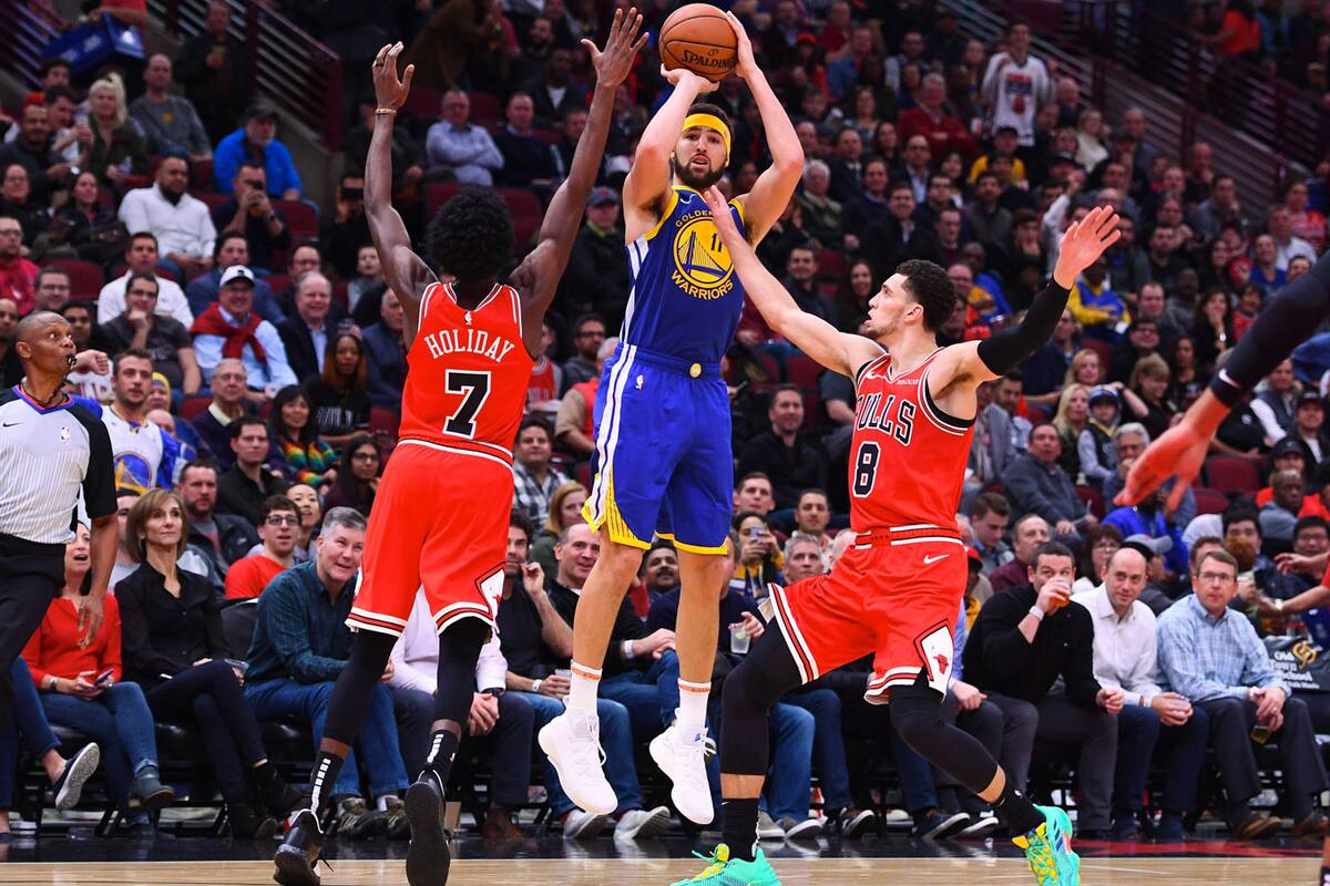 Thompson y un récord de triples: 14 en un partido