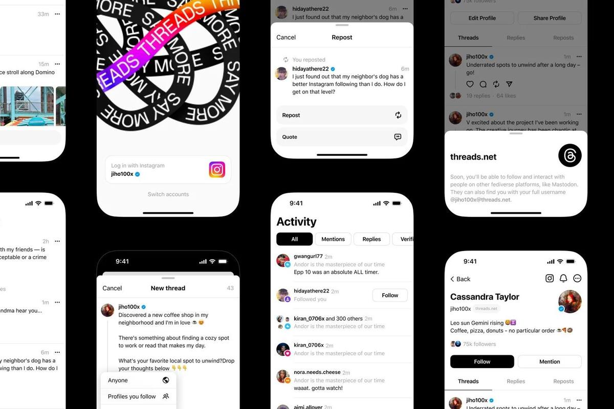 Threads, la nueva app de Meta con un funcionamiento similar al de Twitter, sumará una versión Web en los próximos días