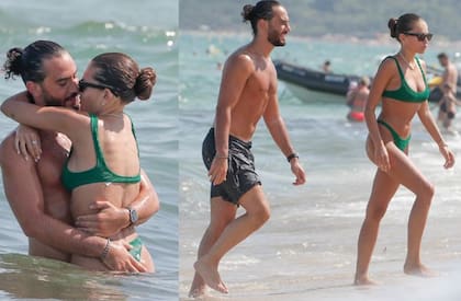 Thylane Blondeau y Ben Attal, durante unas vacaciones en Saint-Tropez en 2022