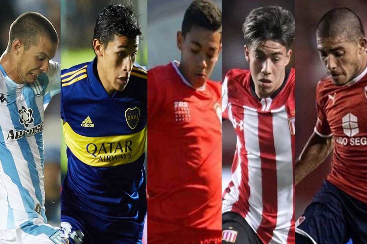 Tiago Banega (Racing), Agustín Obando (Boca), Juan Gauto (Huracán), Darío Sarmiento (Estudiantes) y Braian Martínez (Independiente)