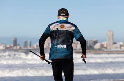 Tibaldi está finalizando en Mar del Plata su preparación física para la travesía