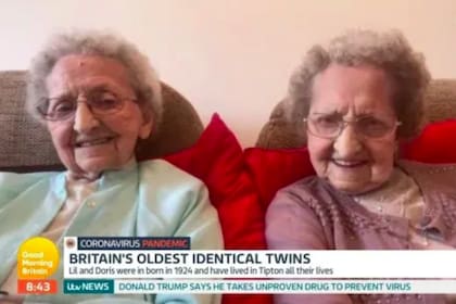 Tienen 96 años y son las gemelas más longevas de Gran Bretaña, ahora, en una entrevista de TV revelaron cuál es el secreto para llegar a su edad