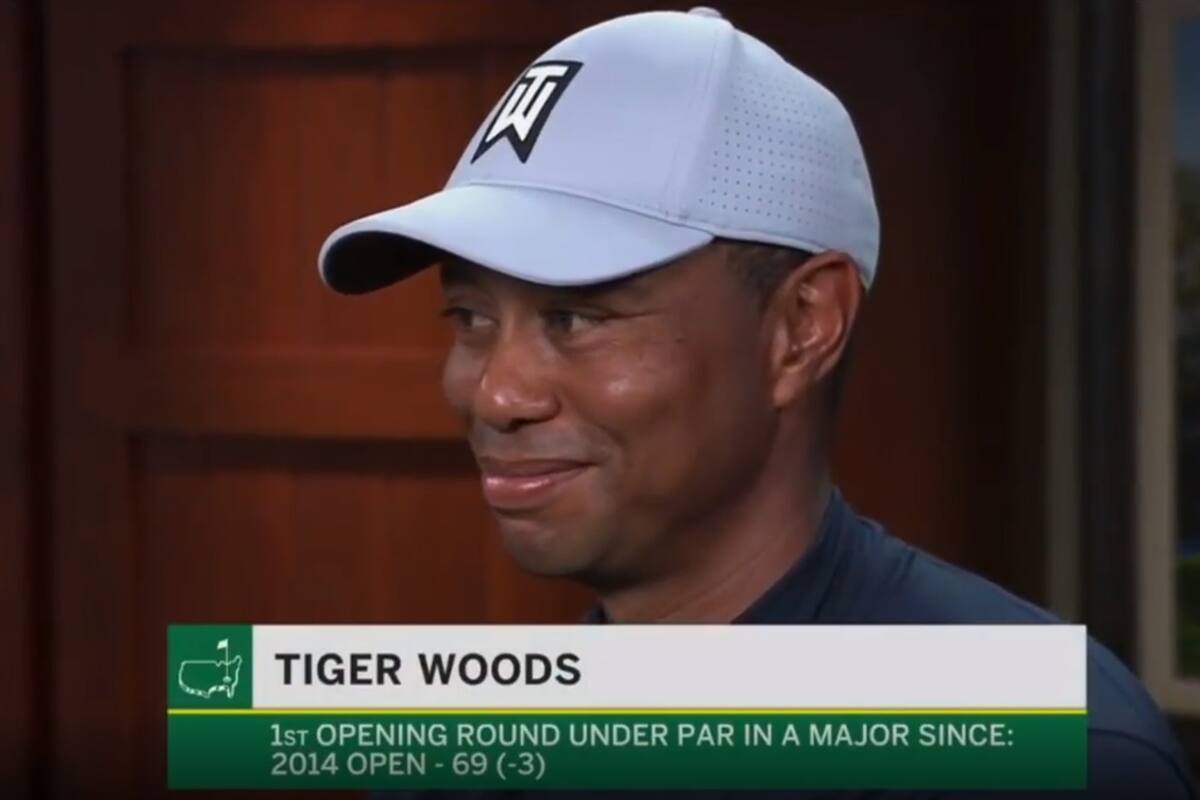 Tiger en la entrevista con ESPN en la que recordó sus cuatro triunfos anteriores en Augusta