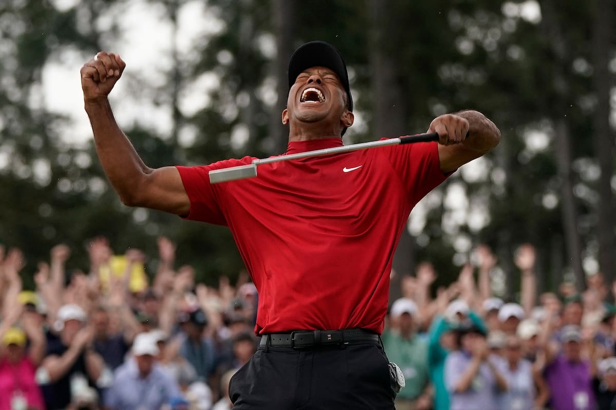 Tiger Woods celebra tras ganar el Masters de Augusta, el 14 de abril de 2019: ahora liderará un comité para mejorar el PGA Tour