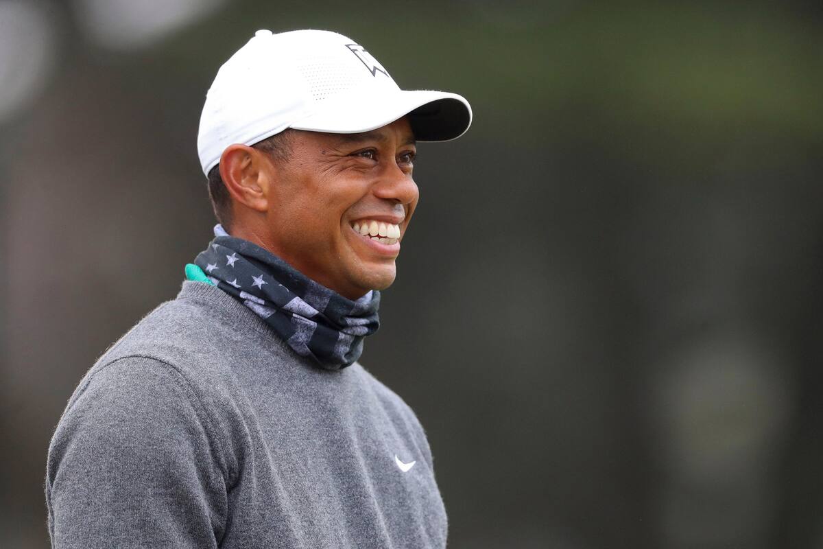 Tiger Woods de los Estados Unidos durante una ronda de práctica previa al Campeonato PGA 2020 en TPC Harding Park el 4 de agosto de 2020 en San Francisco, California.