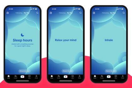 TikTok ahora ofrecerá meditaciones guiadas para relajar la mente antes de dormir a los usuarios adolescentes de la plataforma