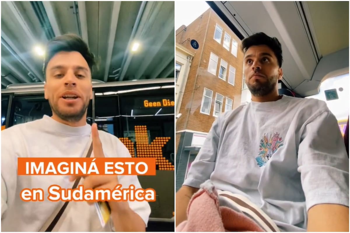 Tiktoker desata un escándalo en un colectivo de Países Bajos al escuchar la música en alto