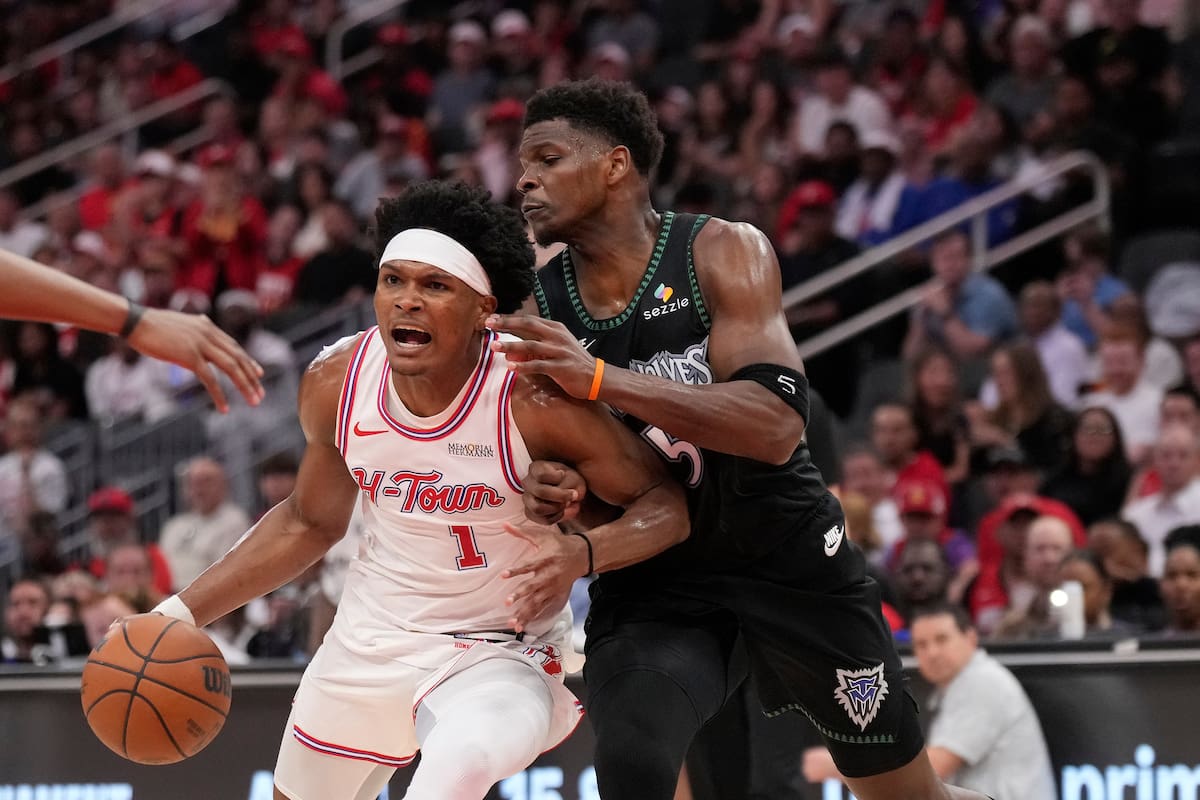 Timberwolves vencen 136-132 a Rockets para cortar racha de ocho triunfos de Houston
