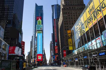 Times Square en abril 2020