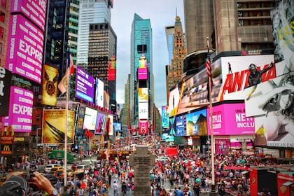 Times Square es una parada obligatoria de los turistas en Año Nuevo