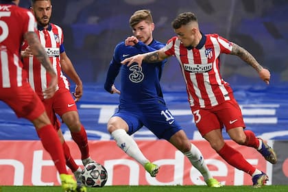 Timo Werner fue protagonista del contraataque que derivó en el 1-0 de Chelsea sobre Atlético de Madrid.