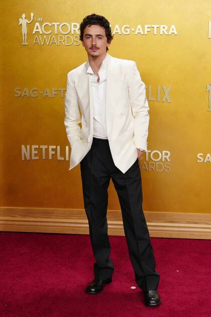 Timothée Chalamet, el gran candidato que anoche se fue con las manos vacías de los galardones del sindicato de actores