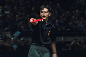 Timothée Chalamet es uno de los candidatos a ganar el Oscar por su actuación en Marty Supreme (A24)