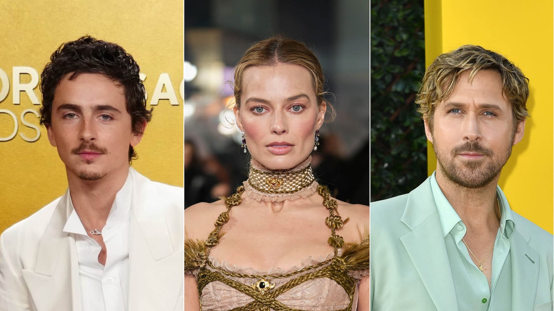 Timothée Chalamet, Margot Robbie y Ryan Gosling, los nuevos multimillonarios
