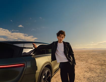 Timotheé Chalamet se convierte en el embajador de Lucid Gravity Grand Touring (lucidmotors)