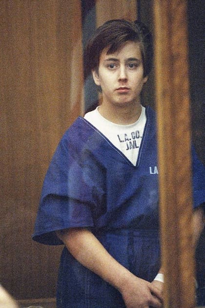 Timothy Roman, el hijo de Susan Cabot, en el año 1987, cuando estaba procesado por el asesinato de su madre