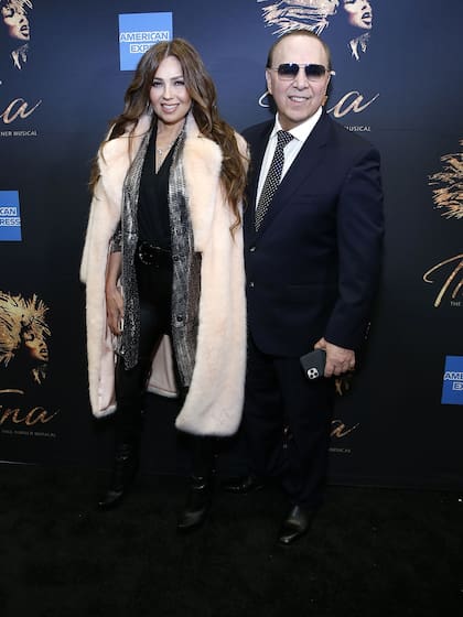 Thalía y Tommy Mottola tampoco quisieron perderse la función