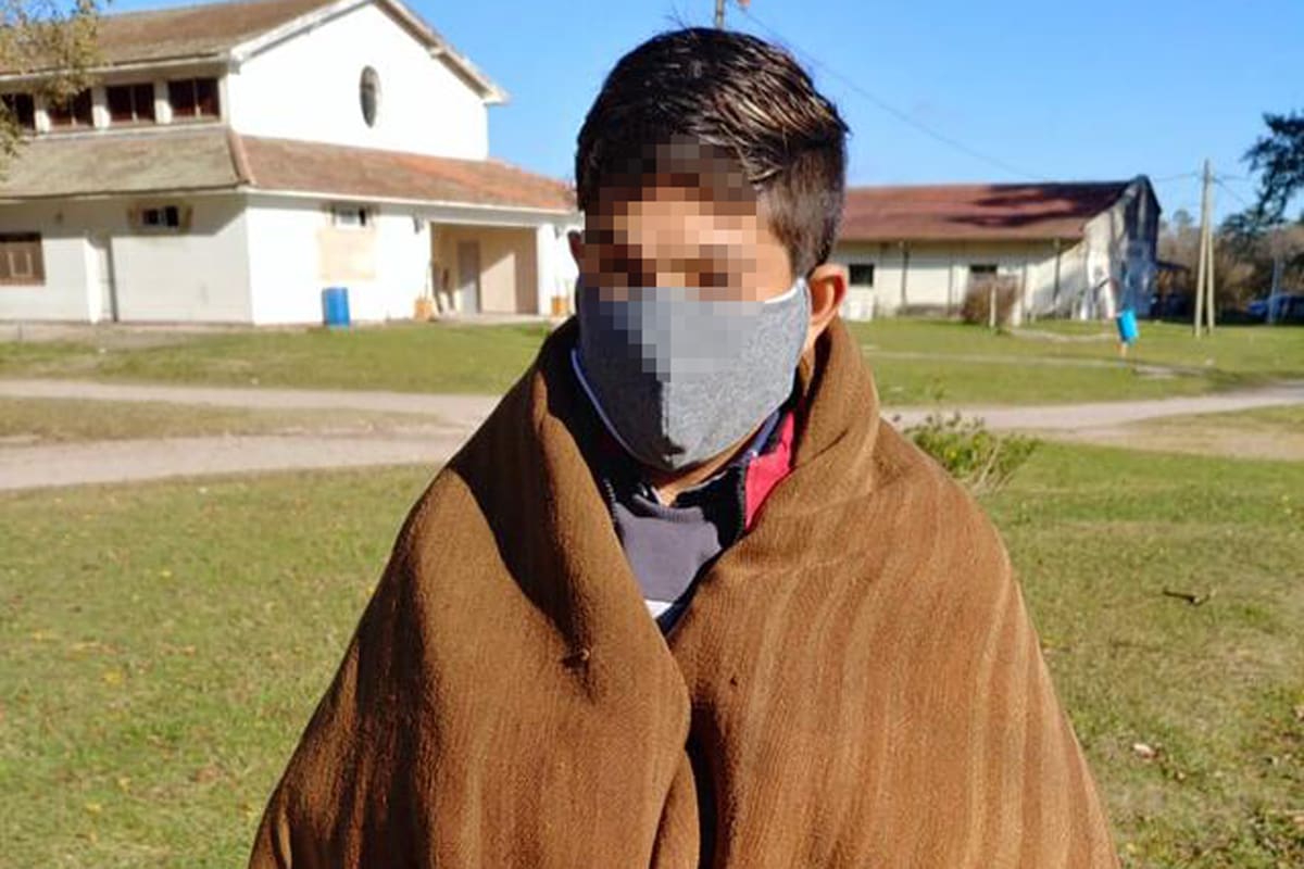 Tincho, en el hogar El Alba, en Longchamps