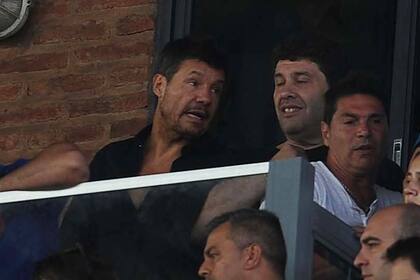 Tinelli estuvo en un palco con su familia
