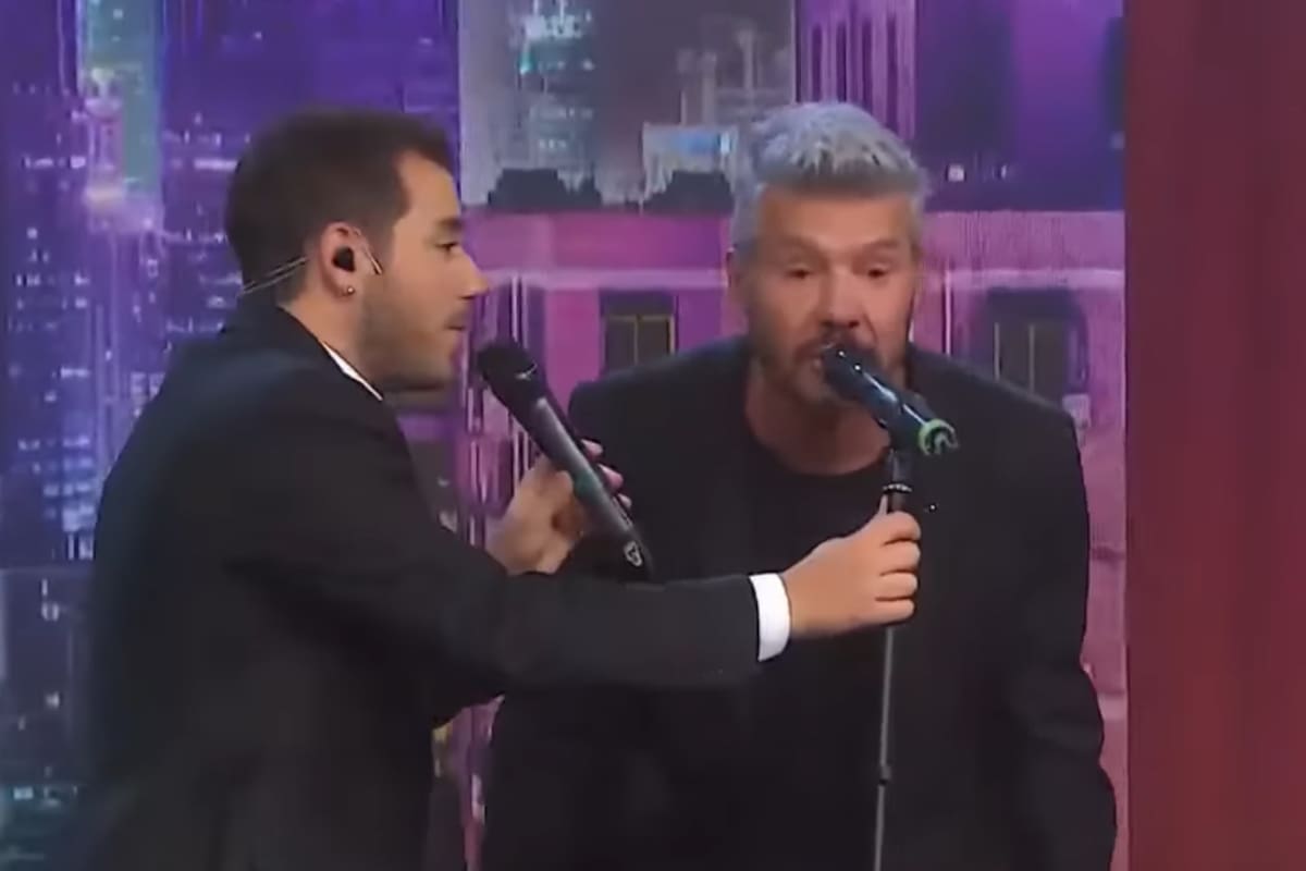 Tinelli regresó a la pantalla junto a Fernando Dente en su programa de América, el miércoles por la noche