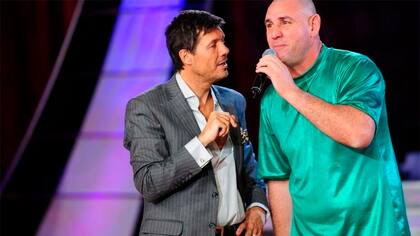 Tinelli y La Mole Moli en 2010, cuando reinaba la paz entre ellos