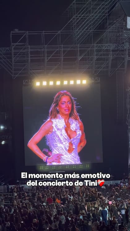 Tini se presentó Futttura en Venezuela y se quebró al hablar de su familia (Foto: Instagram @albertvielma)