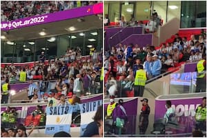 Tini Stoessel se sentó junto a Jorgelina Cardoso par alentar a ala selección argentina en Qatar