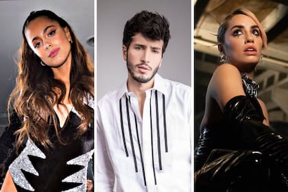 Tini Stoessel, Sebastián Yatra y Lali Espósito, tres artistas que tienen canciones candidatas a convertirse en los hits del verano