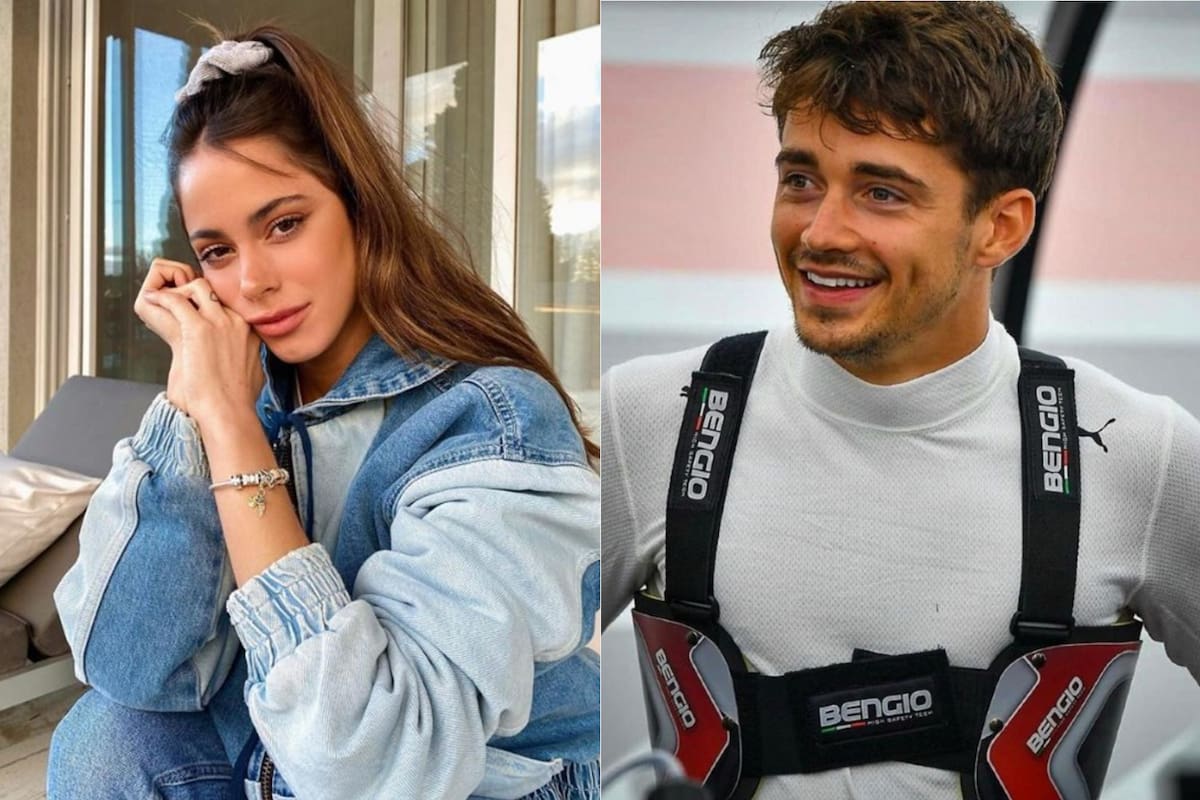 Tini Stoessel y el piloto francés Charles Leclerc