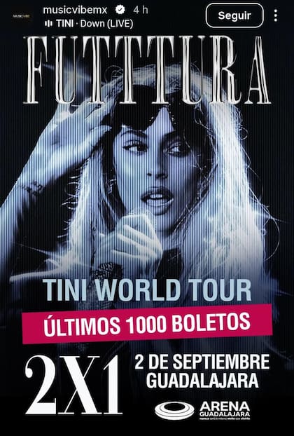 Tini World Tour: 2 de septiembre en Guadalajara