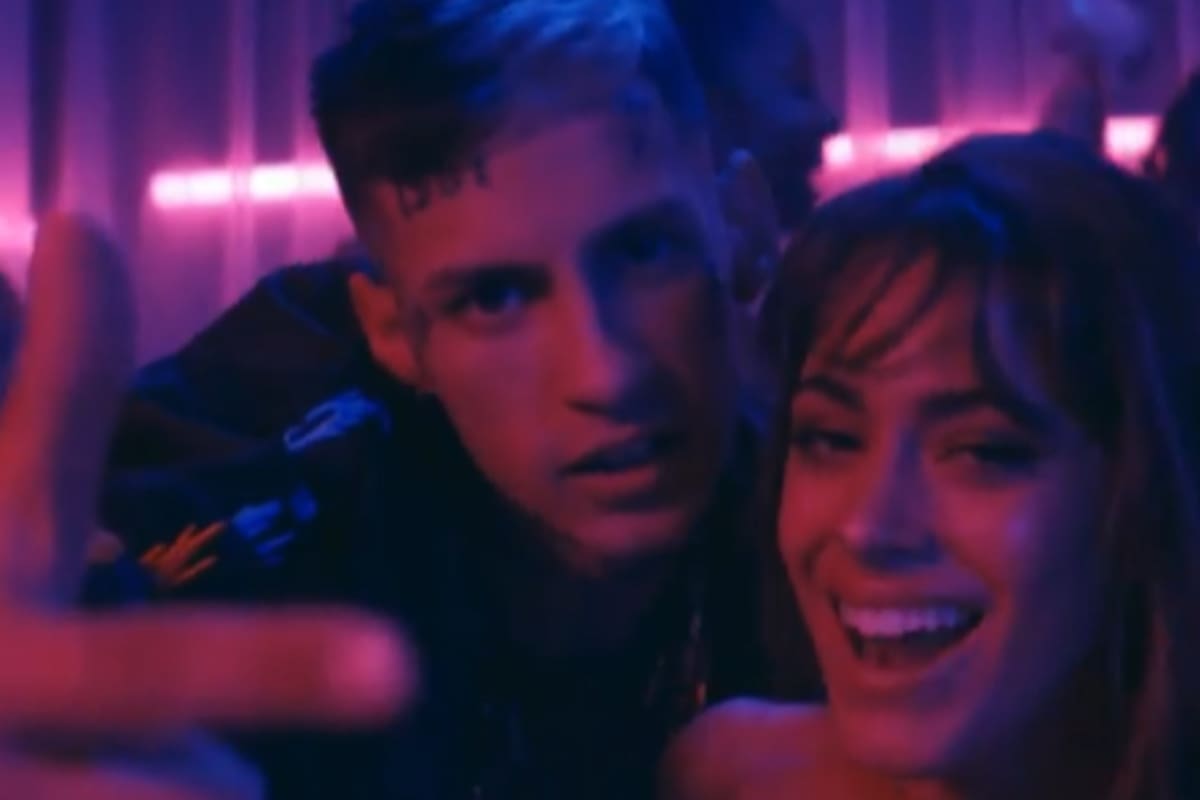 Tini y L-Gante lanzaron su tema "Bar" (Foto: Captura de video)